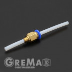 PC4-M6 pneumatic coupling for 4 mm PTFE tubing
